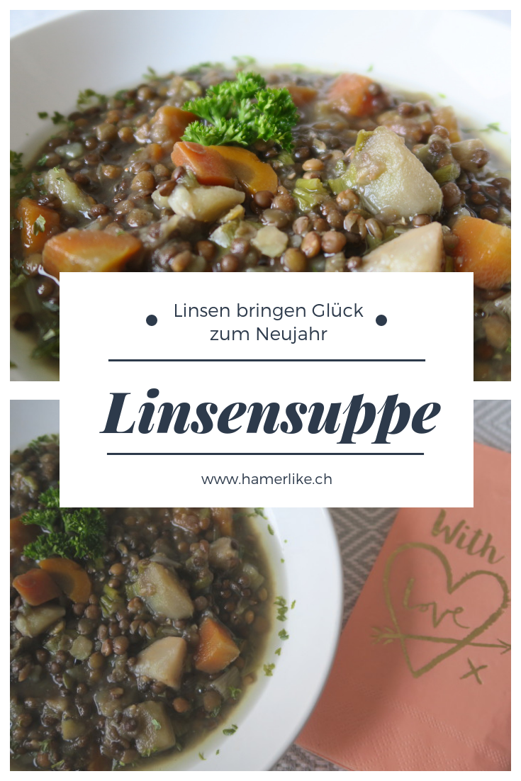 Rezept für Linsensuppe - Linsen bringen Glück zum Neujahr